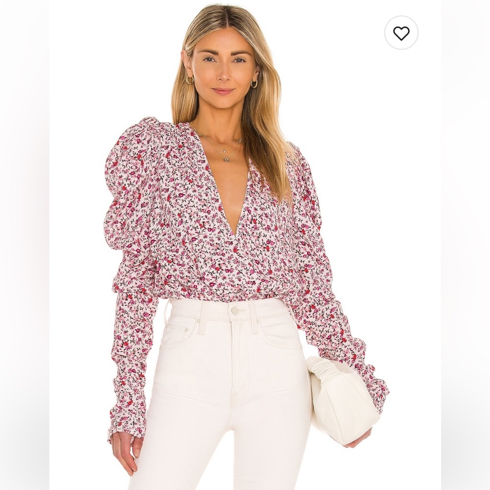 AFRM Longsleeve floral bodysuit